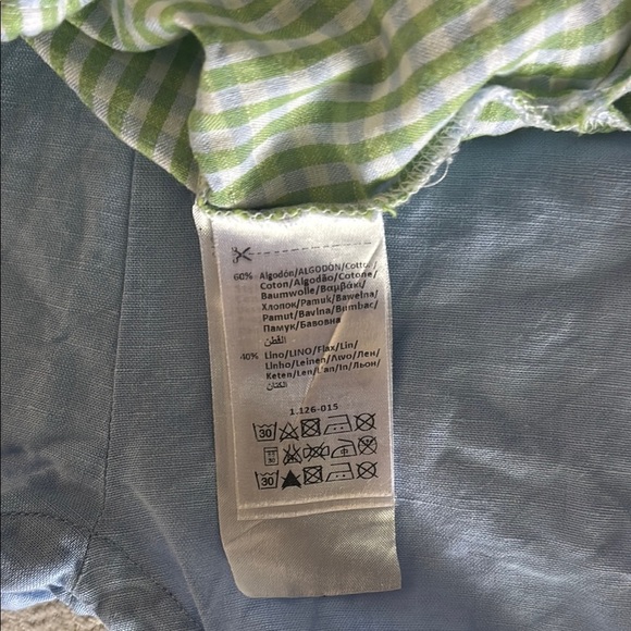 Mayoral Green and White Gingham Button Down Shirt - Picture 6 of 9